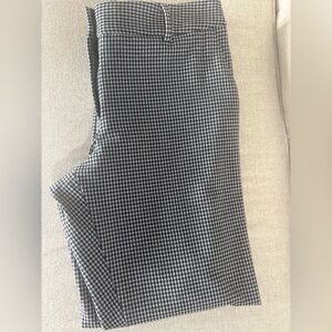 Talbots Black and White Houndstooth Trousers